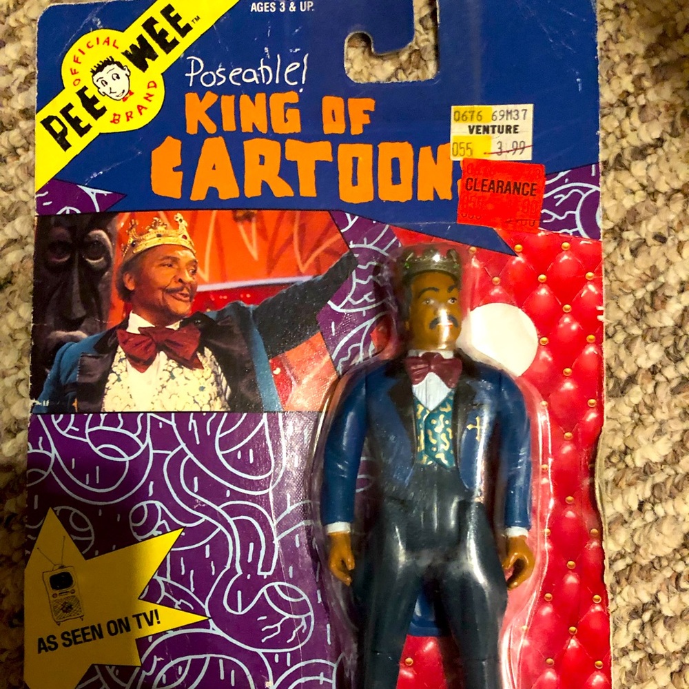1988 PeeWee's Playhouse King of Cartoons Figure